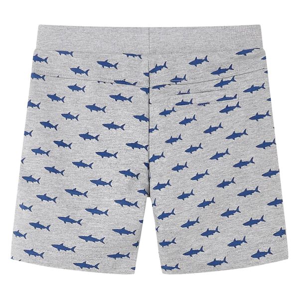 Short pour enfants avec cordon de serrage m&eacute;lange gris clair 140