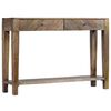 vidaXL Table console Bois de manguier massif 118 x 30 x 80 cm