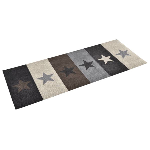 vidaXL Tapis de sol de cuisine lavable &Eacute;toile 60x180 cm