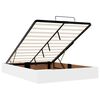 VidaXL Cadre de lit ottoman avec matelas blanc 140x200 cm similicuir