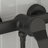 vidaXL Robinet de Douche Mixer Noir G 1 / 2 pouces Laiton