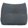 vidaXL Coussin de Dos Gris fonc&eacute; 60 x 24 x 50 cm Velours