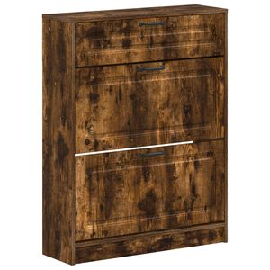 vidaXL Cabinet &agrave; chaussures UTRECHT 78 x 24 x 100 cm Bois d'ing&eacute;nierie