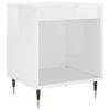 vidaXL Tables de chevet 2 pcs blanc brillant 40x35x50 cm