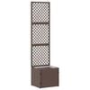 vidaXL Jardini&egrave;re Treillis Marron 35 x 30 x 135 cm M&eacute;tал