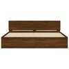 vidaXL Cadre de lit sans matelas ch&ecirc;ne marron 180x200 cm