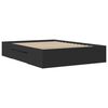 vidaXL Cadre de lit sans matelas noir 120x200 cm