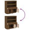 vidaXL Buffet haut Marron miel 100x40x108,5 cm Bois massif de pin