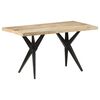 vidaXL Table &agrave; manger 140x70x76 cm Bois de manguier brut