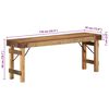 vidaXL banc Naturel 110 x 35 x 46 cm Bois ancien r&eacute;cup&eacute;r&eacute;