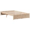 vidaXL Lit biblioth&egrave;que sans matelas 135x190 cm bois de pin massif