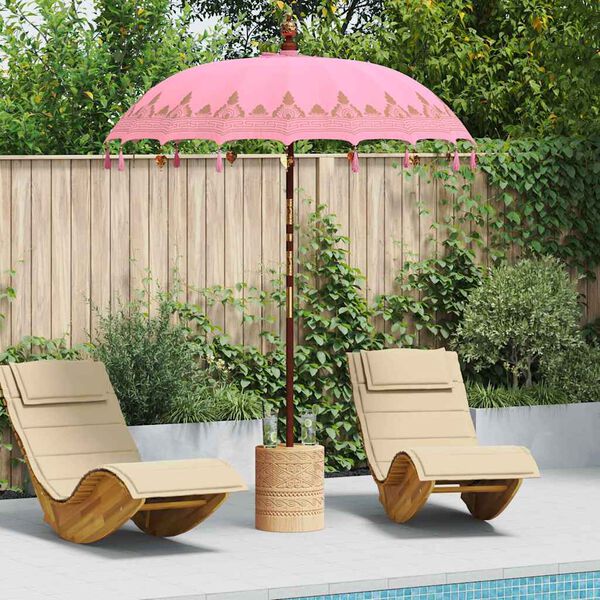 vidaXL Parasol balinais Rose 185 x 185 x 260 cm