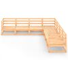 vidaXL Salon de jardin 7 pcs bois de pin massif