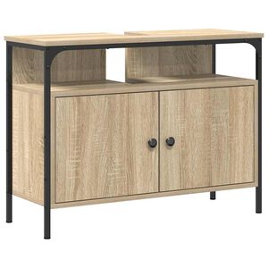 vidaXL Meuble de Lavabo de Salle de Bain Marron 80 x 30 x 60 cm