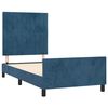 vidaXL Cadre de lit sans matelas bleu fonc&eacute; 90x200 cm velours