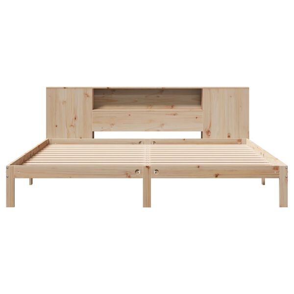 vidaXL Lit biblioth&egrave;que sans matelas 180x200 cm bois massif de pin
