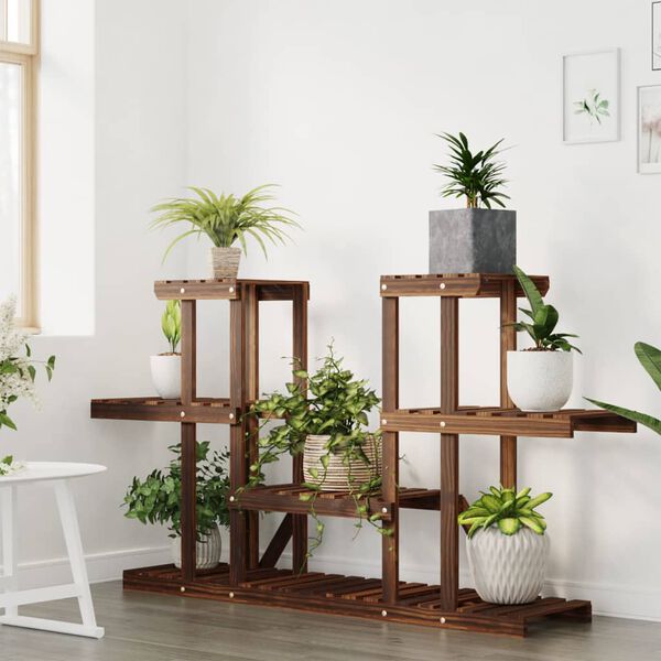 vidaXL Support &agrave; fleurs 110x25x73 cm bois massif de sapin