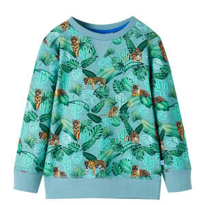 vidaXL Sweatshirt pour enfants m&eacute;lange vert clair 92