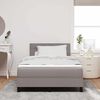 vidaXL Lit &agrave; ressorts avec matelas Taupe 120 x 200 cm tissu