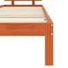 vidaXL Cadre de lit Cire marron 70 x 190 cm Bois de pin massif