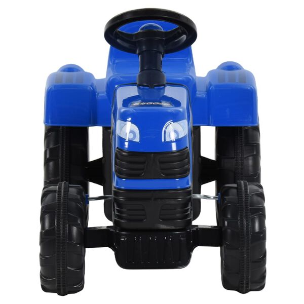 vidaXL Tracteur avec p&eacute;dales pour enfants Bleu