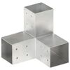 vidaXL Connecteur de poteau Forme en Y M&eacute;tal galvanis&eacute; 81x81 mm