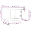 vidaXL Table basse blanc brillant 51x50x45 cm bois d'ing&eacute;nierie