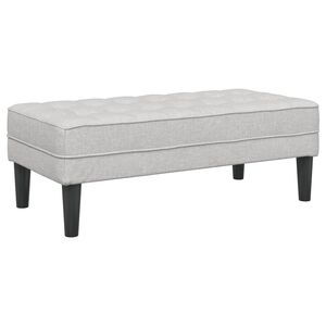 vidaXL banc avec coussin Gris nuage 113 x 57 x 39 cm tissu