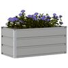 vidaXL Jardini&egrave;re Gris clair 100 x 50 x 45 cm Acier galvanis&eacute;