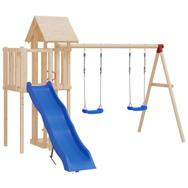 vidaXL Si&egrave;ges de balan&ccedil;oire avec cordes 2 pcs bleu 37x15 cm PE