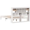 vidaXL Lit biblioth&egrave;que sans matelas blanc 135x190 cm bois pin massif