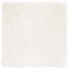 vidaXL Tapis en fausse TAFALLA Blanc 160 x 160 cm Polyester