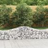 vidaXL Paniers à gabions arqués 14 pcs 200x50x40/60 cm fer galvanisé