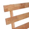 vidaXL Cadre de lit sans matelas bois de ch&ecirc;ne massif 160x200 cm