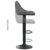 vidaXL Tabourets de bar lot de 2 gris foncé velours