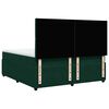 vidaXL Sommier &agrave; lattes de lit et matelas Vert fonc&eacute; 180x200cm Velours