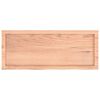 vidaXL Comptoir de salle de bain marron 100x40x(2-4) cm bois trait&eacute;