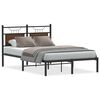 vidaXL Cadre de lit sans matelas ch&ecirc;ne marron 120x190 cm