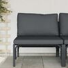 vidaXL Mobilier de jardin Anthracite 80 x 80 x 71 cm Acier