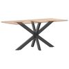 vidaXL Pied de table à manger en forme d'araignée, anthracite, 120 x 68 x (72-73) cm, acier