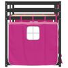 vidaXL Lit superpos&eacute; sans matelas rose 90x190 cm bois de pin massif