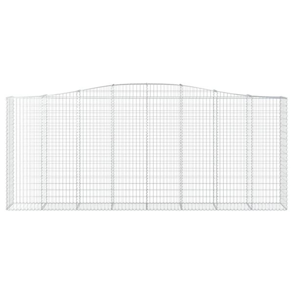 vidaXL Paniers &agrave; gabions arqu&eacute;s 4 pcs 400x50x160/180 cm fer galvanis&eacute;