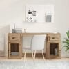 vidaXL Bureau avec armoire Ch&ecirc;ne artisanal 154,5 x 50 x 75 cm