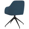 vidaXL Chaises &agrave; manger lot de 4 Bleu Velours