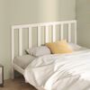 vidaXL T&ecirc;te de lit Blanc 126x4x100 cm Bois massif de pin