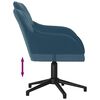 vidaXL Chaises pivotantes &agrave; manger lot de 2 Bleu Velours