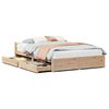 vidaXL Cadre de lit sans matelas 140x190 cm bois de pin massif