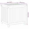 vidaXL Boîte de rangement de jardin 60x50x58 cm Bois de teck solide