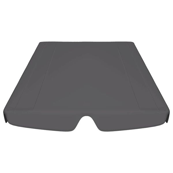 vidaXL Toit rechange balançoire anthracite 188/168x145/110 cm