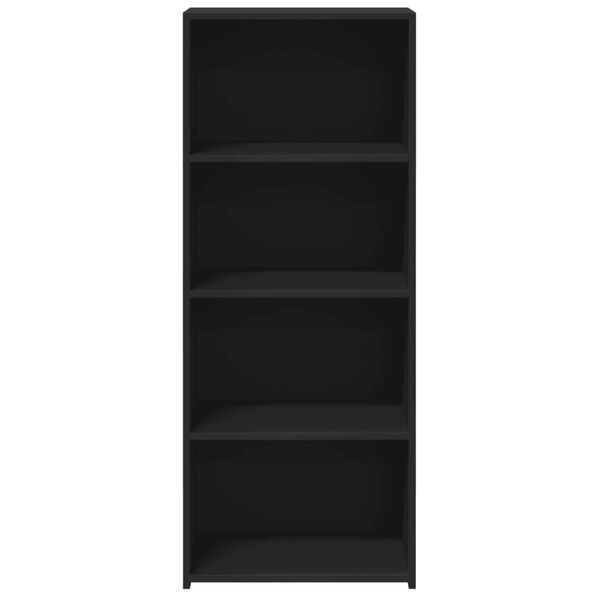 vidaXL Buffet haut noir 50x41x124 cm bois d'ing&eacute;nierie